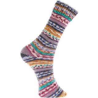 Superba Fair Isle 4-fädig - Beere-Senf