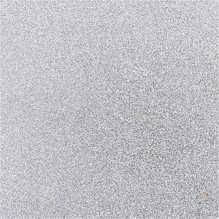 Bügelbogen für eigene Motive silber glitter 15x18,5cm - Silber