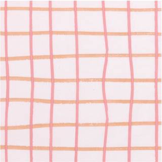 Druckstoff Crafted Nature kariert rosa 50x140cm - Rosa
