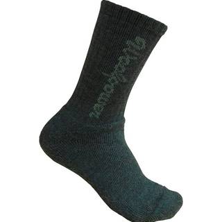 Woolpower Kids' Socks Logo 400 Forest Green, 22-24