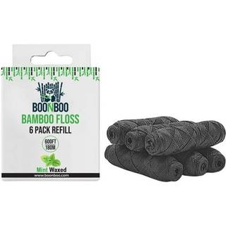 Boonboo Dental Floss Refill Charcoal Woven tr?d 8 stykker mynte