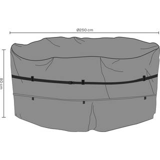 Cover rundt bord Ø2,5m