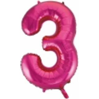 Pink tal folieballon 86 cm.-Nr. 3