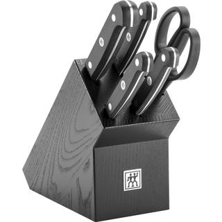 ZWILLING Gourmet Sæt med knivblok 6-dele, Sort