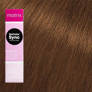 Matrix SoColor Sync Pre-Bonded Alkaline Toner Full-Bodied toningsfarve med en alkalisk pH-værdi til Hår Skygge 7MC Medium Blonde Mocha Copper 90 ml - 90 ml