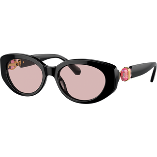 Swarovski SK6002 1001/5 53 Solbriller Kvinder Black - Black - 53mm