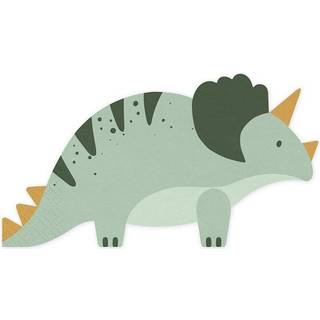 12 stk. Triceratops Farvemix Servietter, 18x10 cm