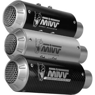 MIVV Mk 3-Udstødninger Rustfrit stål natur mat eller sort