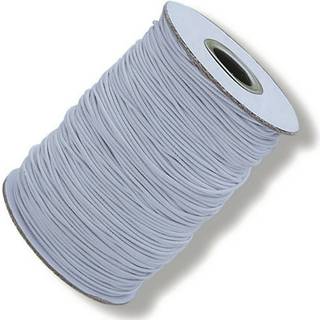 Hvid elastisk ledning 144 yards - tung