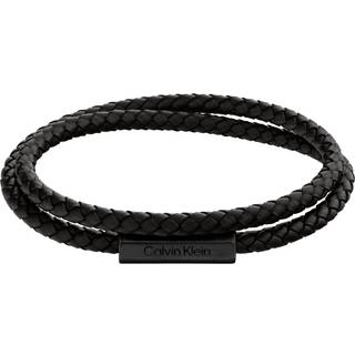 Double Wrap Braided Bracelet - Black - One Size