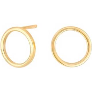 Siersbøl 8kt. guldørestikker cirkel