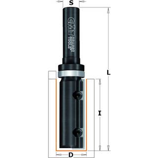 Lige notfræser CMT; S=12 mm; D=19 mm