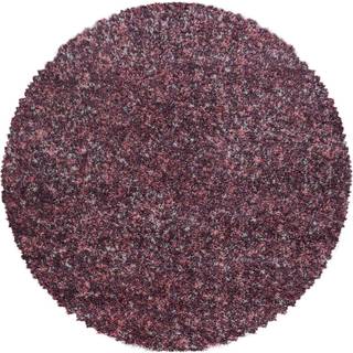 Enjoy Rund Shaggy tæppe Plettet - Pink - 120x120 (Rund)