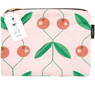 Pouch Kirschen rosa 17x23cm - Rosa