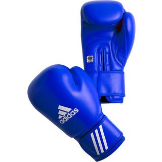 adidas unisexs AIBA -godkända tävlingsboxningshandskar blå 12oz