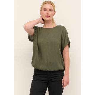 Kaffe Amber Bluse - Grøn - Str 46 - Damer