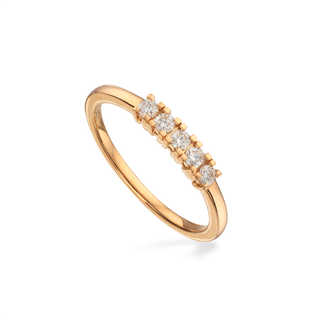 Scrouples Ring - Kleopatra - Alliancering 14kt guld med brillanter 0,20ct - 7335,5