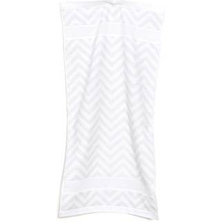 Handtuch Zickzack grau 50x100cm - Grau