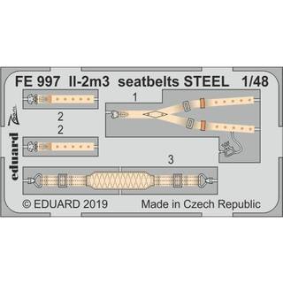 II-2m3 seatbelts STEEL for Tamiya