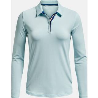 Langærmet T-shirt Under Armour UA Zinger MicroStripe LSPolo 1373637-469 Størrelse M
