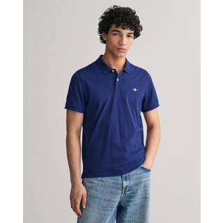 Shield Piqué Polo T-shirt, Rich Navy, L