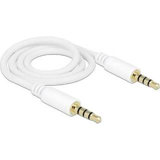 Slimline 4 Polet TRRS Minijack kabel - Hvid - 0.5 m