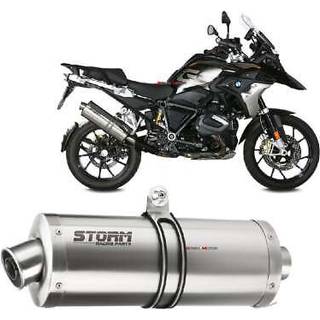 Storm Oval Lyddæmper i rustfrit stål