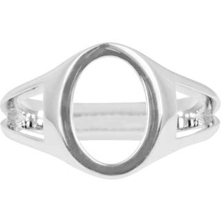 IX Mini Oval Simple Signet Ring Silver