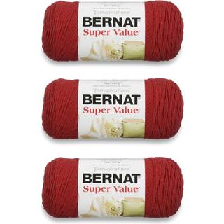 Bernat Super Value Garn 3 Pack Redwood Heather 3 Count