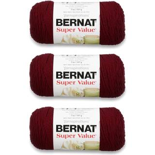 Bernat Super Value Yarn 3 Pack Bourgogne 3 Count