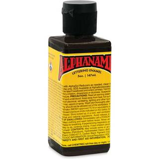 Alpha 6 Alphanamel - McKeag's Black - Emaljemaling til pinstriping tegn Maleri bogstaver Fine Art 36 farver flere størrelser 5 oz