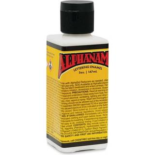 Alpha 6 Alphanamel - Alpha White - Emaljemaling til pinstripingskiltmaling Bogstaver Fine Art 36 farver Flere størrelser 5 oz