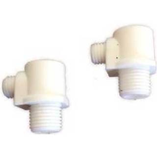 Klemnippel 10 mm - 2 stk - Hvid