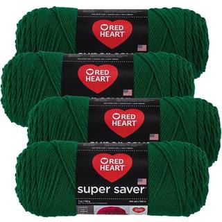 Red Heart Super Saver Yarn (4-Pack 7oz Skeins) (Paddy Green)