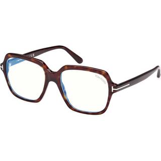 TOM FORD Kvinde FT5908-B 052 Optiske stel Acetat Havana Geometrisk Normal