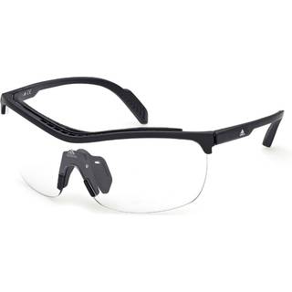 Adidas Sport Unisex SP0043 02B Solbriller Injiceret Sort-opaque Grå Maske Fotokromatisk Skygge