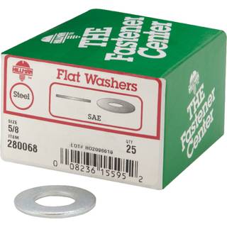 Hillman Group 280068 5/8-tommer fladskive 25-Pack No Size Steel