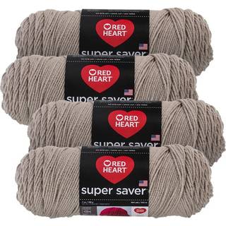 Red Heart Super Saver Yarn (4-Pack 7oz Skeins) (havregryn)