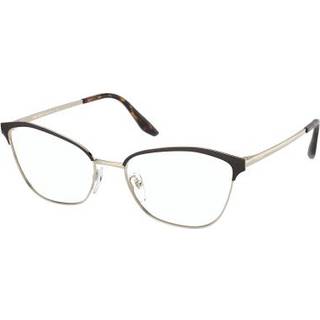 Prada Kvinde PR 62XV KOF1O1 BROWN/PALE GOLD Optiske stel Metal Brun Cat Eye