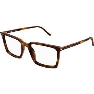 SAINT LAURENT Unisex SL 624 002 Optiske stel Acetat Havana Transparent Firkantet