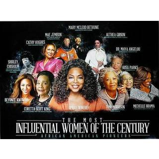 777 Tri-Seven Entertainment Famous African American Women Poster Print Black History 24 """" X 18 """"