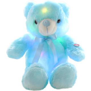 sofipal LED-bamser udstoppede dyr Sd gldende bjrn Plyslegetj Kreativt farverigt lysende lys dukkegaver til brn i sovevrelset Baby Valentine