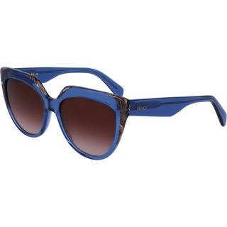 Liu Jo Kvinde LJ783S 416 Solbriller Acetat Blå Brun Cat Eye Normal Normal