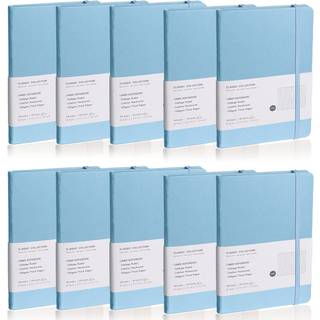 Emomas Foret Journal Notebook 10Pack (Sky Blue) 160 sider medium 5,7 tommer x 8 tommer - 100 GSM tyk papirhardcover