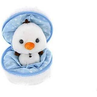 Plushland Snowball Fyldt Zip Up Animal - Snowman Plush Toy - Cute Easter Plush Animals Sortiment - Wonderful Soft Toy For Families and Friends