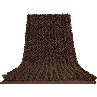 Yimobra Lang badeværelse tæppe Mat stor størrelse 55,1 x 24 ekstra blød absorberende tyk mikrofiber Chenille Bath Rug-skridsikre laggy maskine Va