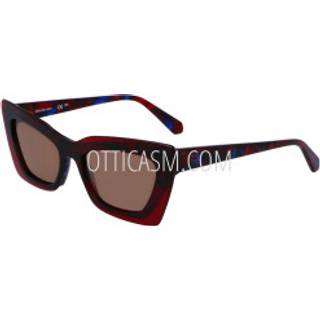 Calvin Klein Kvinde CKJ23656S 602 Solbriller Acetat Havana Brun Cat Eye Normal Normal