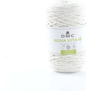 DMC Eco Vita 4 Garn Unicolor 01 Créme Indhold: 80% recycled bomuld, 20% polyester Vægt: 250 gram = ca 200 meter Anbefalede strikkepind: 5.00 mm Anbefalede hæklenål: 4.00 mm Strikkefasthed: 10 x 10 cm = 14 m x 23 p Vask: Skånevask, max 30ºC / Tørres fladt.