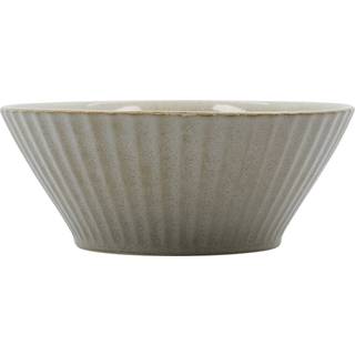 Pleat Skål, Grey/Brown, Ø15 cm