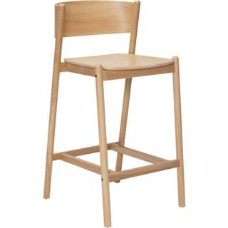 Hübsch Oblique Barstol Naturlig - Barstole Eg Natural - 331607